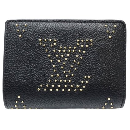 LOUIS VUITTON ルイヴィトン 二つ折り財布 M82902 ポルトフォイユ クレア モノグラム アンプラント スタッズ ノワール/180829【中古】