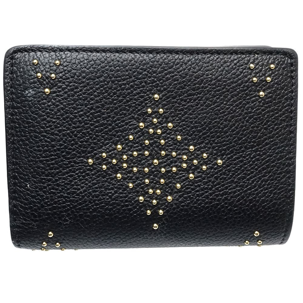 LOUIS VUITTON ルイヴィトン 二つ折り財布 M82902 ポルトフォイユ クレア モノグラム アンプラント スタッズ ノワール/180829【中古】