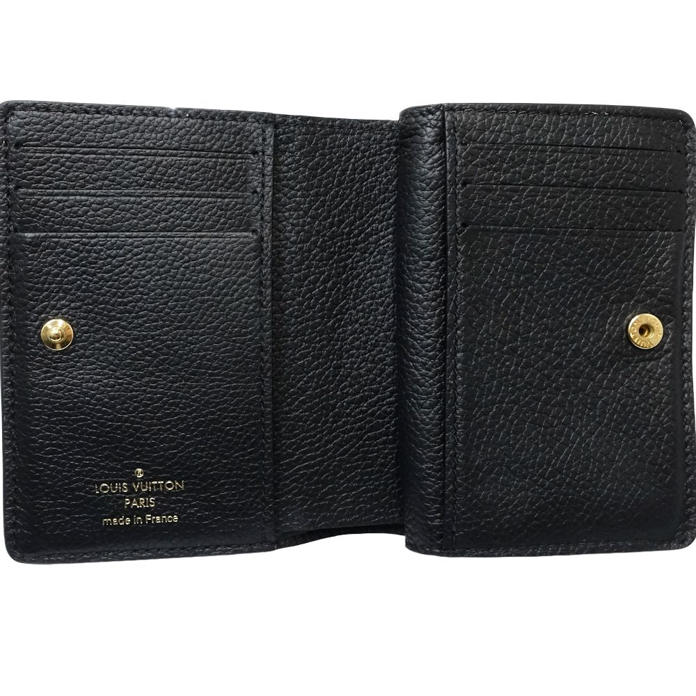 LOUIS VUITTON ルイヴィトン 二つ折り財布 M82902 ポルトフォイユ クレア モノグラム アンプラント スタッズ ノワール/180829【中古】