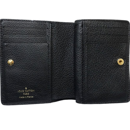 LOUIS VUITTON ルイヴィトン 二つ折り財布 M82902 ポルトフォイユ クレア モノグラム アンプラント スタッズ ノワール/180829【中古】