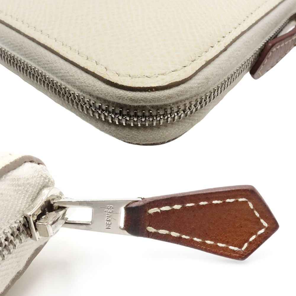 HERMES エルメス コインケース アザップコンパクトシルクイン コインパース ヴォーエプソンxシルク クレ モーブ ペール/180990【中古】