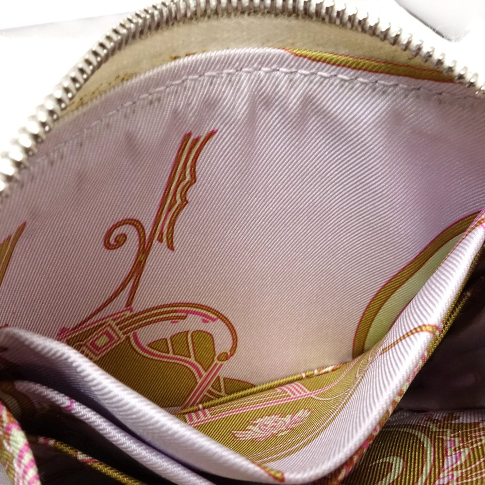 HERMES エルメス コインケース アザップコンパクトシルクイン コインパース ヴォーエプソンxシルク クレ モーブ ペール/180990【中古】