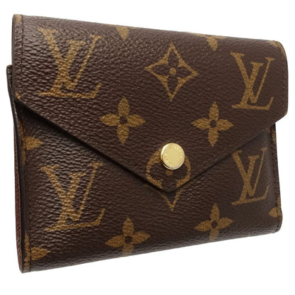 LOUIS VUITTON ルイヴィトン モノグラム 三つ折り財布 M62472 ポルトフォイユ ヴィクトリーヌ ブラウン/181134【中古】