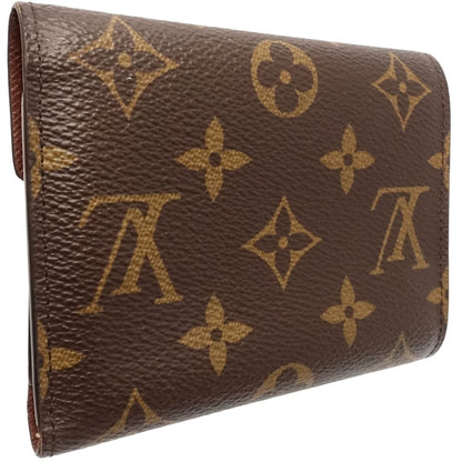 LOUIS VUITTON ルイヴィトン モノグラム 三つ折り財布 M62472 ポルトフォイユ ヴィクトリーヌ ブラウン/181134【中古】