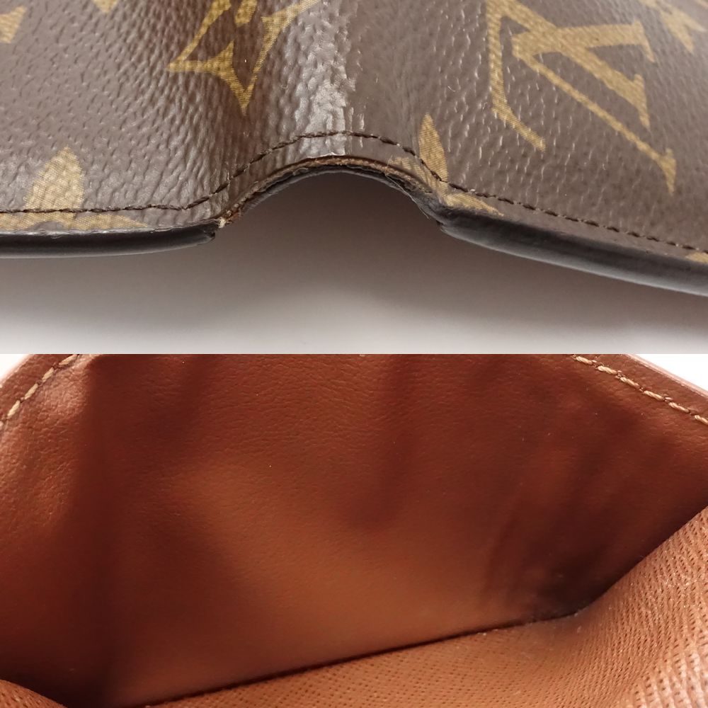 LOUIS VUITTON ルイヴィトン モノグラム 三つ折り財布 M62472 ポルトフォイユ ヴィクトリーヌ ブラウン/181134【中古】