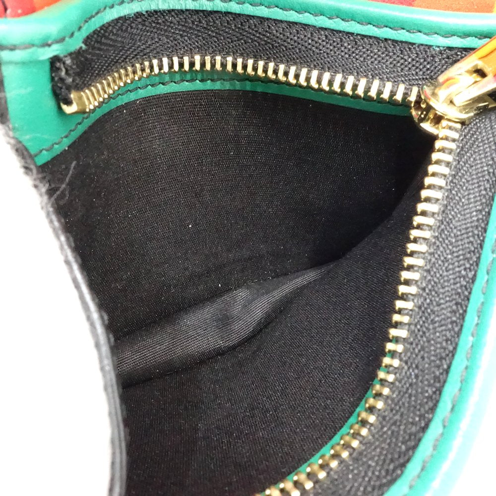 Salvatore Ferragamo サルヴァトーレフェラガモ 二つ折り財布 JP-22-D570 マルチスタッズ コンパクトウォレット レザー ブラック マルチカラー/181242【中古】