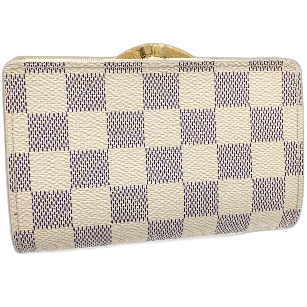 LOUIS VUITTON ルイヴィトン ダミエ アズール 二つ折り財布 N61676 ポルトモネ ビエ ヴィエノワ アズール/181294【中古】