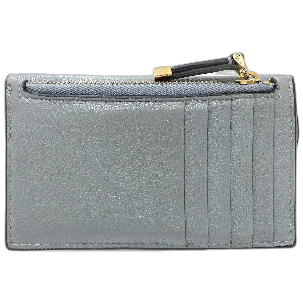 Christian Dior クリスチャンディオール カードケース Saddle Cosmos S5692CCEH レザー クラウドブルー/181351【中古】