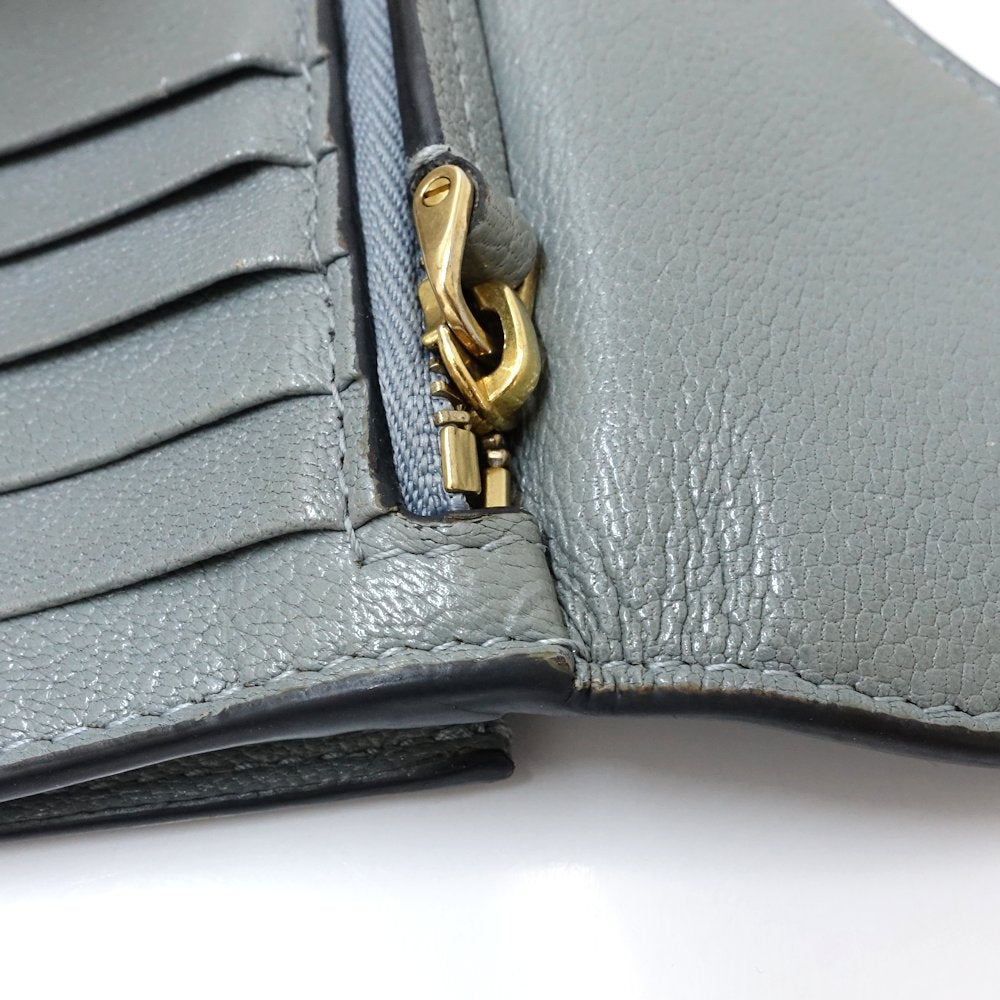 Christian Dior クリスチャンディオール カードケース Saddle Cosmos S5692CCEH レザー クラウドブルー/181351【中古】