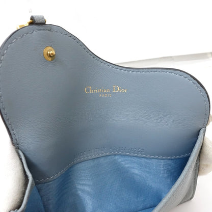 Christian Dior クリスチャンディオール カードケース Saddle Cosmos S5692CCEH レザー クラウドブルー/181351【中古】