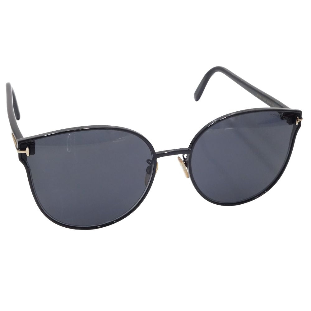 TOM FORD トムフォード サングラス レディース TF718-K 01A 62□18 145 プラスチック ブラック ブラックレンズ　　/181412【中古】