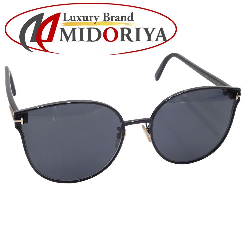 TOM FORD トムフォード サングラス レディース TF718-K 01A 62□18 145 プラスチック ブラック ブラックレンズ　　/181412【中古】