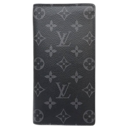 LOUIS VUITTON ルイヴィトン 長財布 M61697 レディース ポルトフォイユ ブラザ モノグラム エクリプス ブラック/181420【中古】