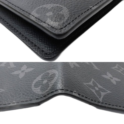 LOUIS VUITTON ルイヴィトン 長財布 M61697 レディース ポルトフォイユ ブラザ モノグラム エクリプス ブラック/181420【中古】