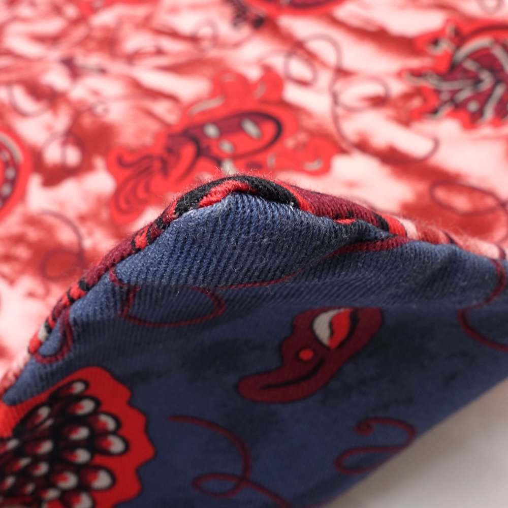 LOEWE ロエベ ポーチ PAULA LARGE DRAWS パウラドローストリング キャンバス BLUE(ブルー) RED(レッド)/181466【中古】