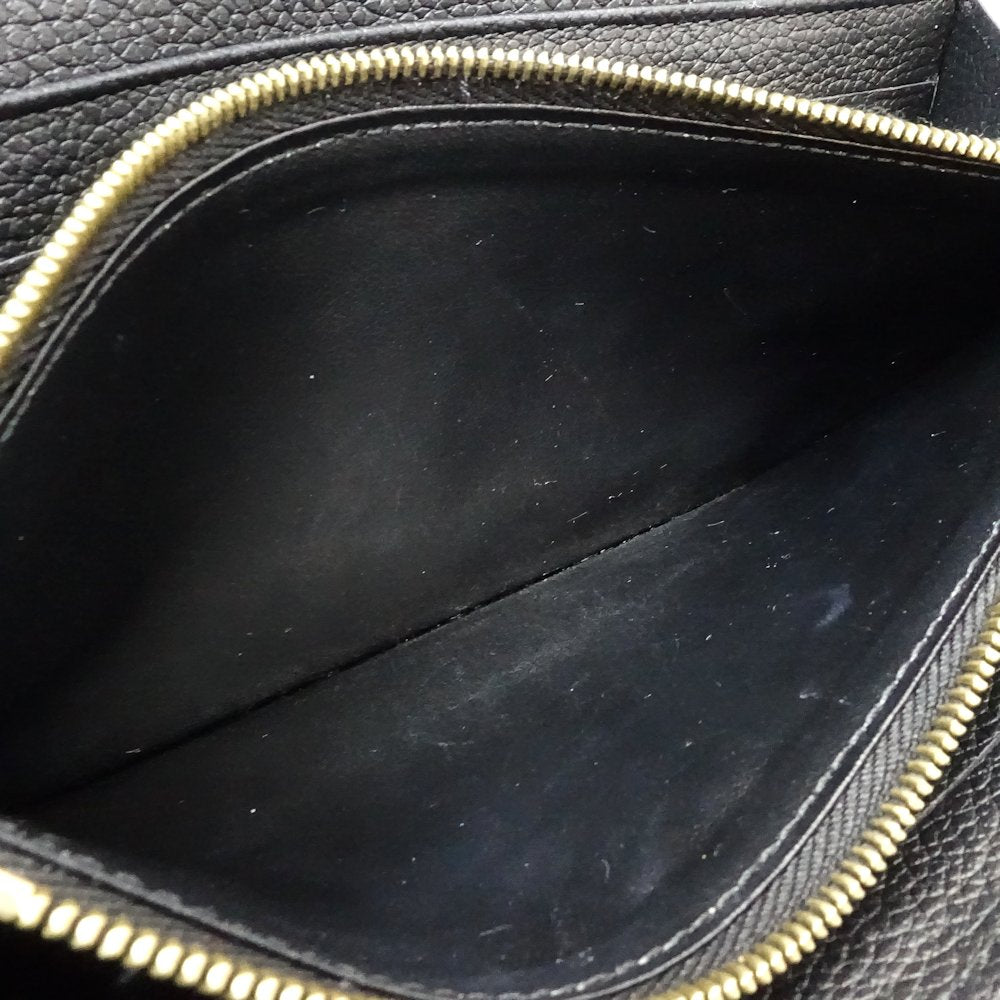 【中古】LOUIS VUITTON ルイヴィトン 長財布 M80496 ポルトフォイユ サラ モノグラム アンプラント ブラック ベージュ レディース /181642