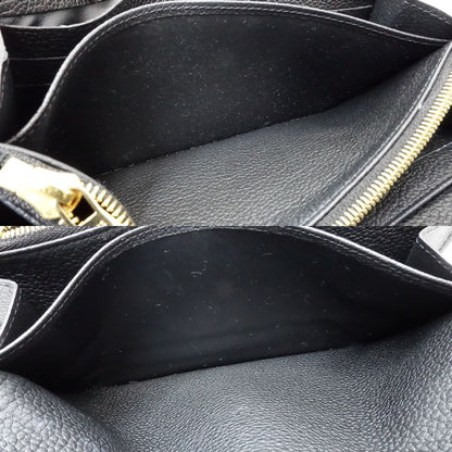 【中古】LOUIS VUITTON ルイヴィトン 長財布 M80496 ポルトフォイユ サラ モノグラム アンプラント ブラック ベージュ レディース /181642
