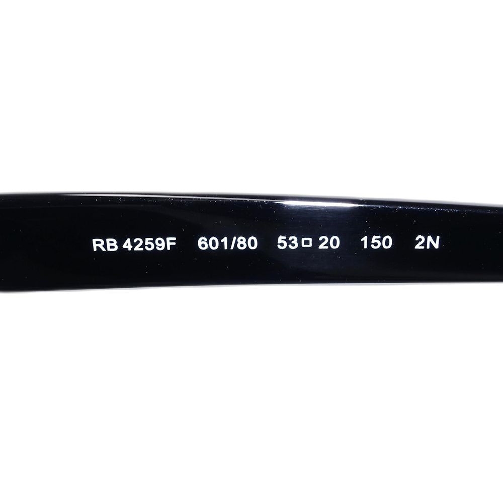 Ray-Ban レイバン サングラス アジアフィット ウェリントン RB4259F 53□20 150 2N プラスチック ブラック ブルーレンズ レディース/181751【中古】