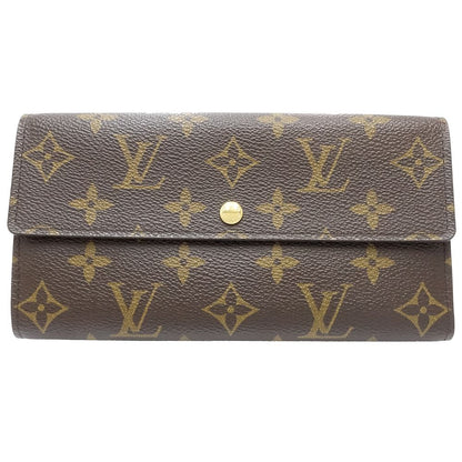 【中古】LOUIS VUITTON ルイヴィトン モノグラム 長財布 M61734 ポルトフォイユ サラ ブラウン レディース /181838