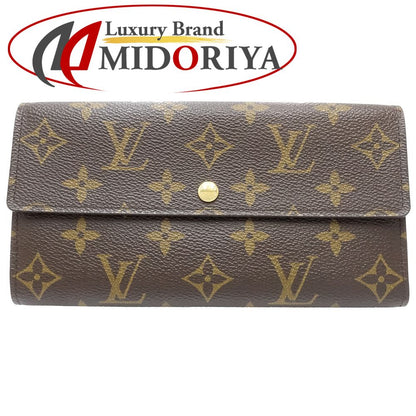 【中古】LOUIS VUITTON ルイヴィトン モノグラム 長財布 M61734 ポルトフォイユ サラ ブラウン レディース /181838