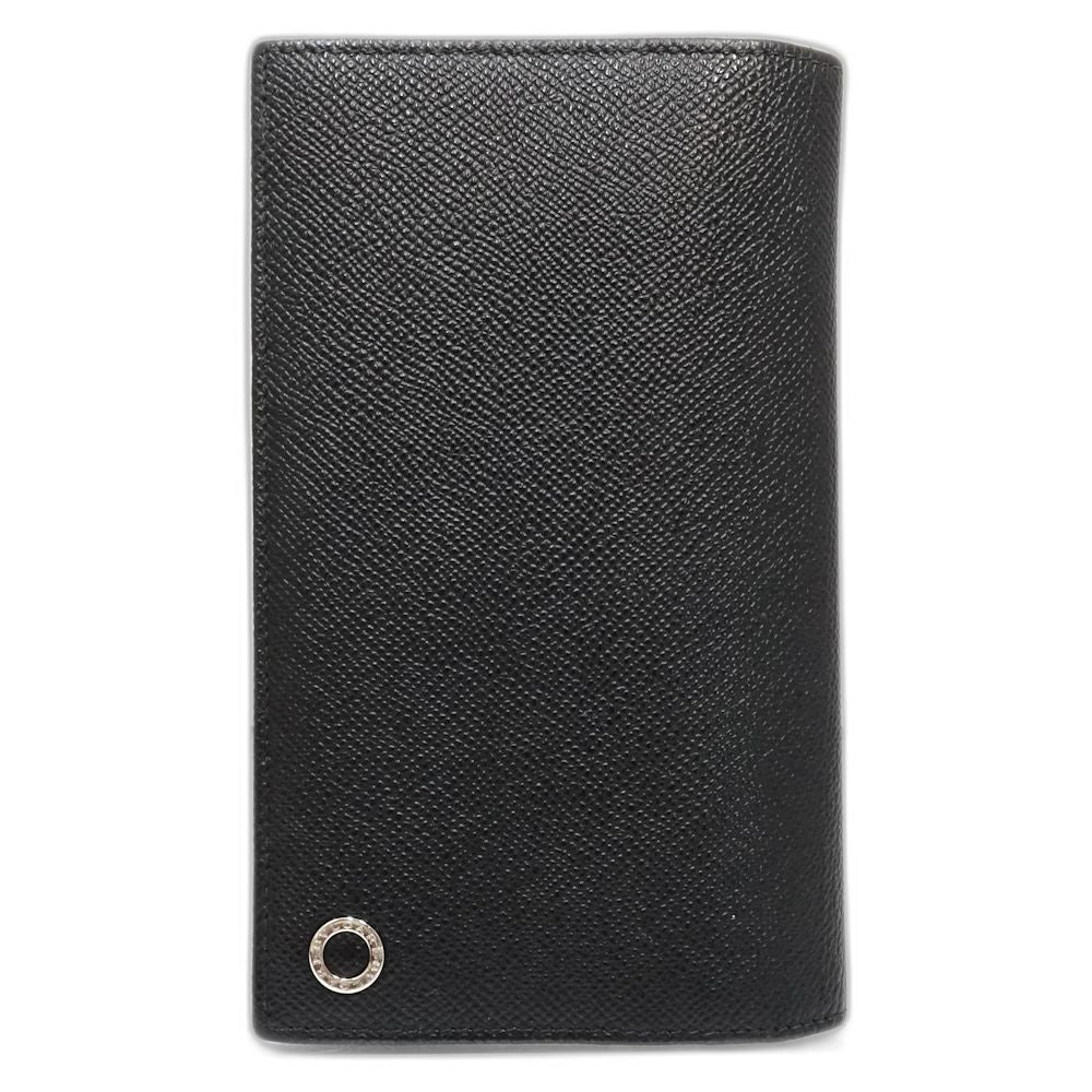 【中古】BVLGARI ブルガリ 長財布 ロングフラップウォレット ブルガリ マン サフィアーノレザー ブラック メンズ /181880
