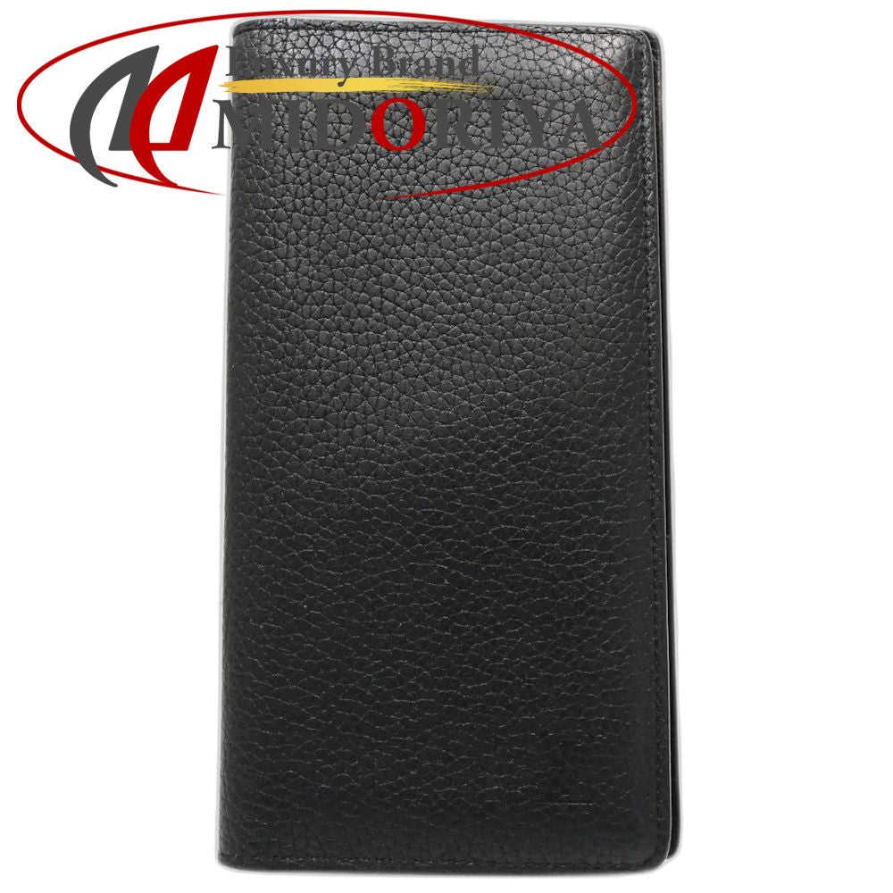 【中古】LOUIS VUITTON ルイヴィトン 長財布 M58192 ポルトフォイユ ブラザ ノワール メンズ /181903