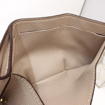 【中古】LOUIS VUITTON ルイヴィトン 三つ折り財布 M69340 ポルトフォイユ ロックミニ グレージュ レディース /181959