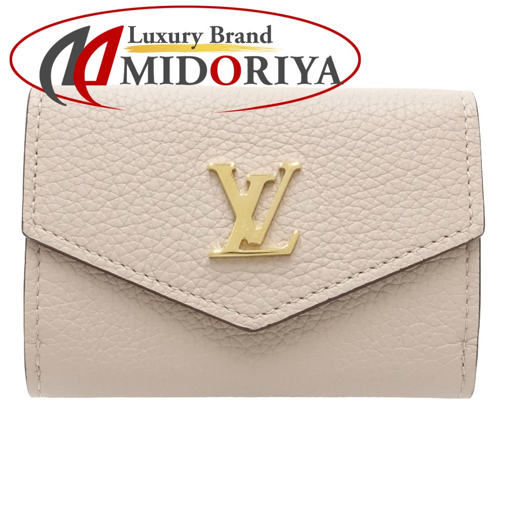 【中古】LOUIS VUITTON ルイヴィトン 三つ折り財布 M69340 ポルトフォイユ ロックミニ グレージュ レディース /181959