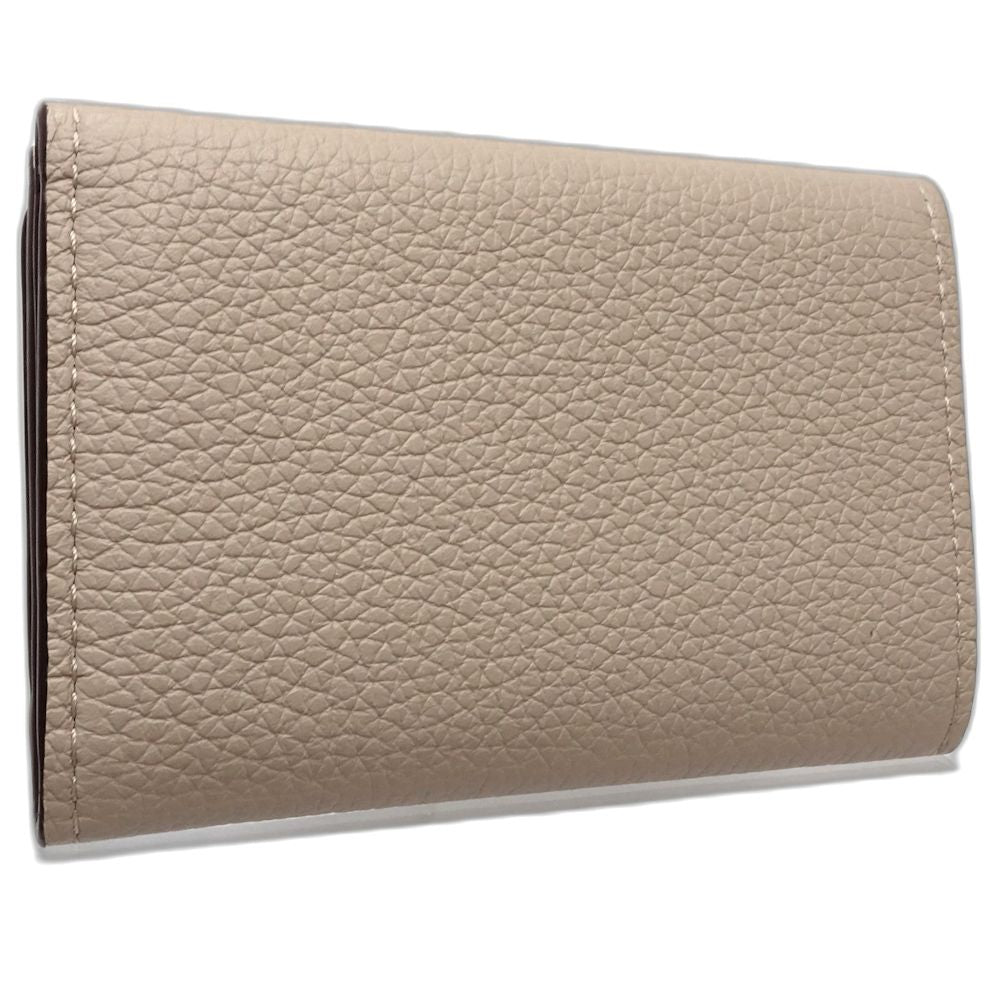【中古】LOUIS VUITTON ルイヴィトン 三つ折り財布 M69340 ポルトフォイユ ロックミニ グレージュ レディース /181959