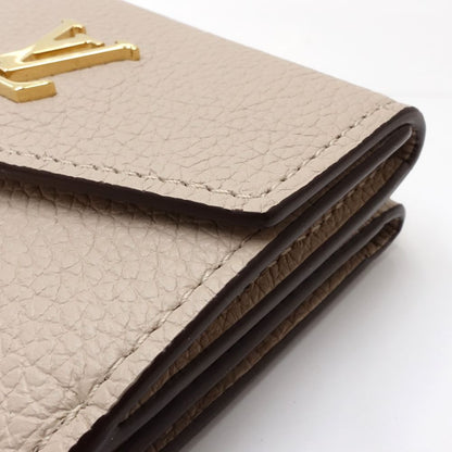 【中古】LOUIS VUITTON ルイヴィトン 三つ折り財布 M69340 ポルトフォイユ ロックミニ グレージュ レディース /181959