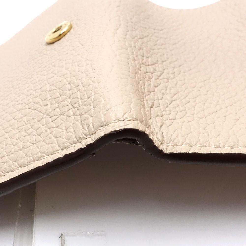 【中古】LOUIS VUITTON ルイヴィトン 三つ折り財布 M69340 ポルトフォイユ ロックミニ グレージュ レディース /181959