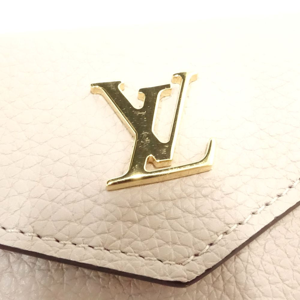 【中古】LOUIS VUITTON ルイヴィトン 三つ折り財布 M69340 ポルトフォイユ ロックミニ グレージュ レディース /181959