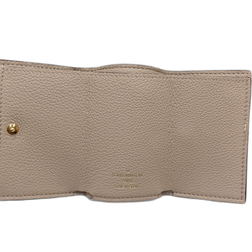 【中古】LOUIS VUITTON ルイヴィトン 三つ折り財布 M69340 ポルトフォイユ ロックミニ グレージュ レディース /181959