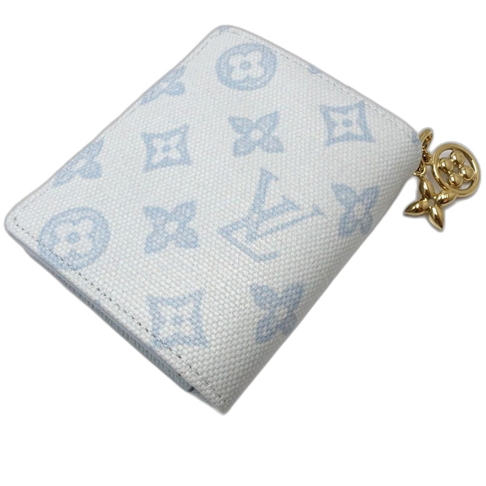 【未使用】LOUIS VUITTON ルイヴィトン 二つ折り財布 M28273 ポケットウォレット LVチャーム モノグラム オリジン ブルークーリエ レディース /181960