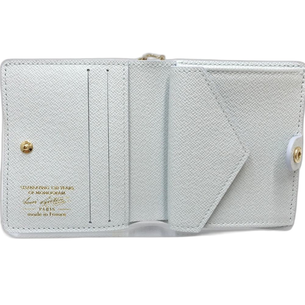 【未使用】LOUIS VUITTON ルイヴィトン 二つ折り財布 M28273 ポケットウォレット LVチャーム モノグラム オリジン ブルークーリエ レディース /181960