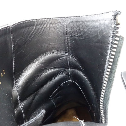 SAINT LAURENT サンローラン ブーツ ワイアットハーネス リングベルト サイズ42 レザー ブラック レディース/181983【中古】