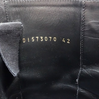 SAINT LAURENT サンローラン ブーツ ワイアットハーネス リングベルト サイズ42 レザー ブラック レディース/181983【中古】