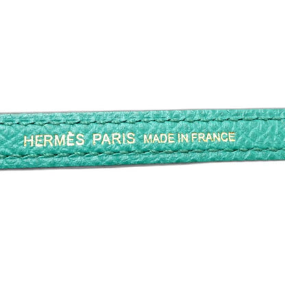 HERMES エルメス ショルダーストラップ バンドリエールミニマイヨン シェーヌダンクル Z刻印 ヴォーエプソン ヴェールジェイド ブルーブリュム レディース/181989【中古】