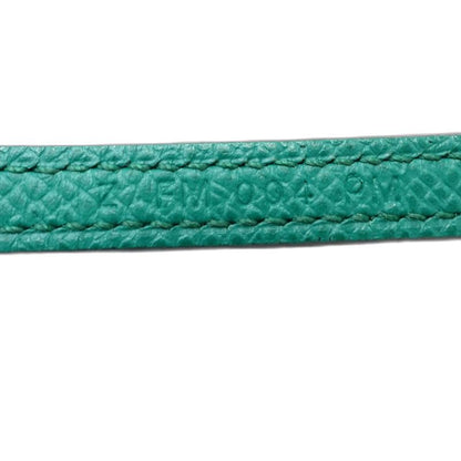 HERMES エルメス ショルダーストラップ バンドリエールミニマイヨン シェーヌダンクル Z刻印 ヴォーエプソン ヴェールジェイド ブルーブリュム レディース/181989【中古】