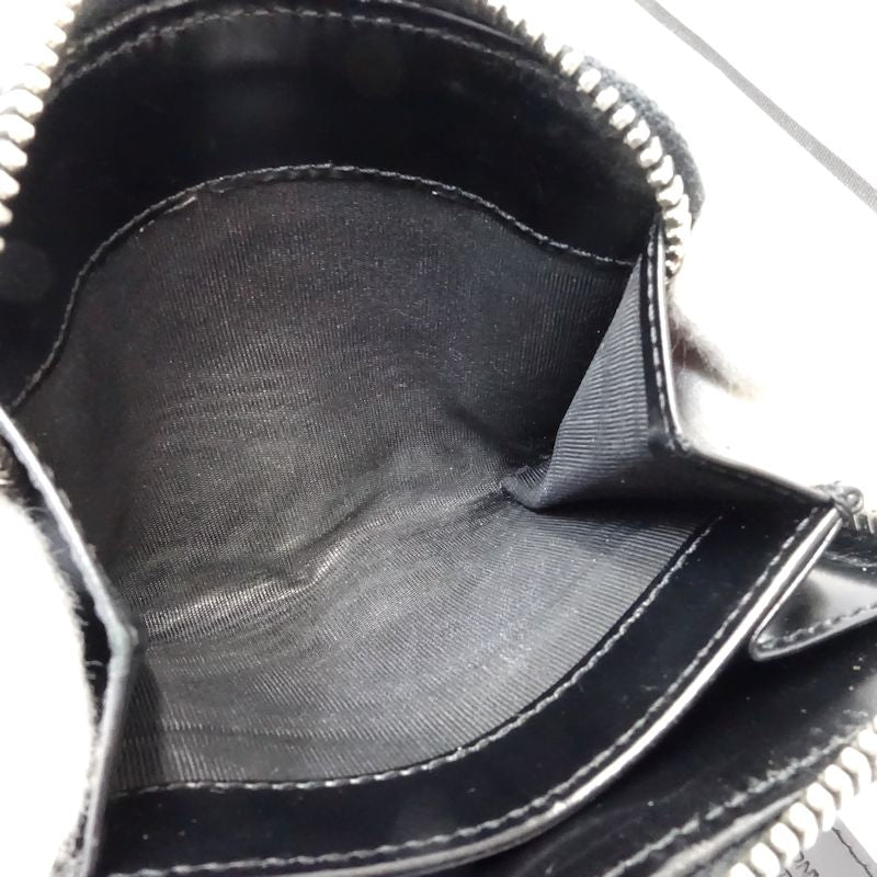 【中古】PRADA プラダ 二つ折り財布 リボン ナイロンxレザー ブラック レディース /181991