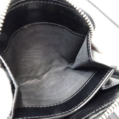 【中古】PRADA プラダ 二つ折り財布 リボン ナイロンxレザー ブラック レディース /181991