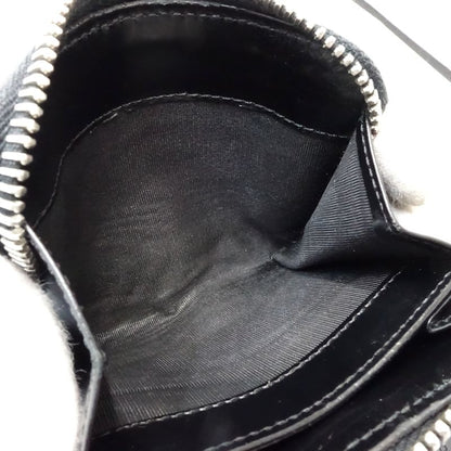 【中古】PRADA プラダ 二つ折り財布 リボン ナイロンxレザー ブラック レディース /181991