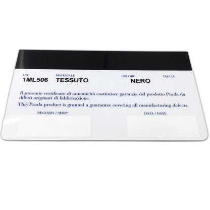 【中古】PRADA プラダ 長財布 ラウンドファスナー ナイロンxレザー ブラック レディース /181992