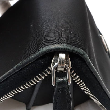 【中古】PRADA プラダ 長財布 ラウンドファスナー ナイロンxレザー ブラック レディース /181992