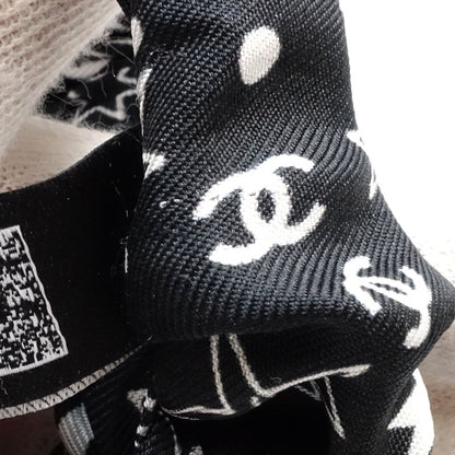 CHANEL シャネル ヘアアクセサリー シュシュ スター ココマーク シルク ブラック レディース/181993【中古】