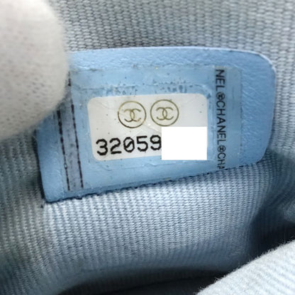 【中古】CHANEL シャネル コインケース AP2741 ジップコインパース ココマーク キャビアスキン ライトブルー レディース /181996