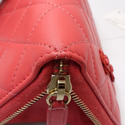 【中古】CHANEL シャネル 長財布 AP0150 ラウンドファスナー カメリア ラムスキン ピンク レディース /181999