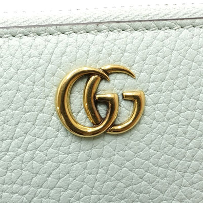 【中古】GUCCI グッチ 長財布 739499 バンブー ラウンドファスナー レザー ペールグリーン レディース /182002