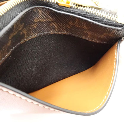 【中古】CELINE セリーヌ コインケース トリオンフ フラグメントケース レザー タン レディース /182003