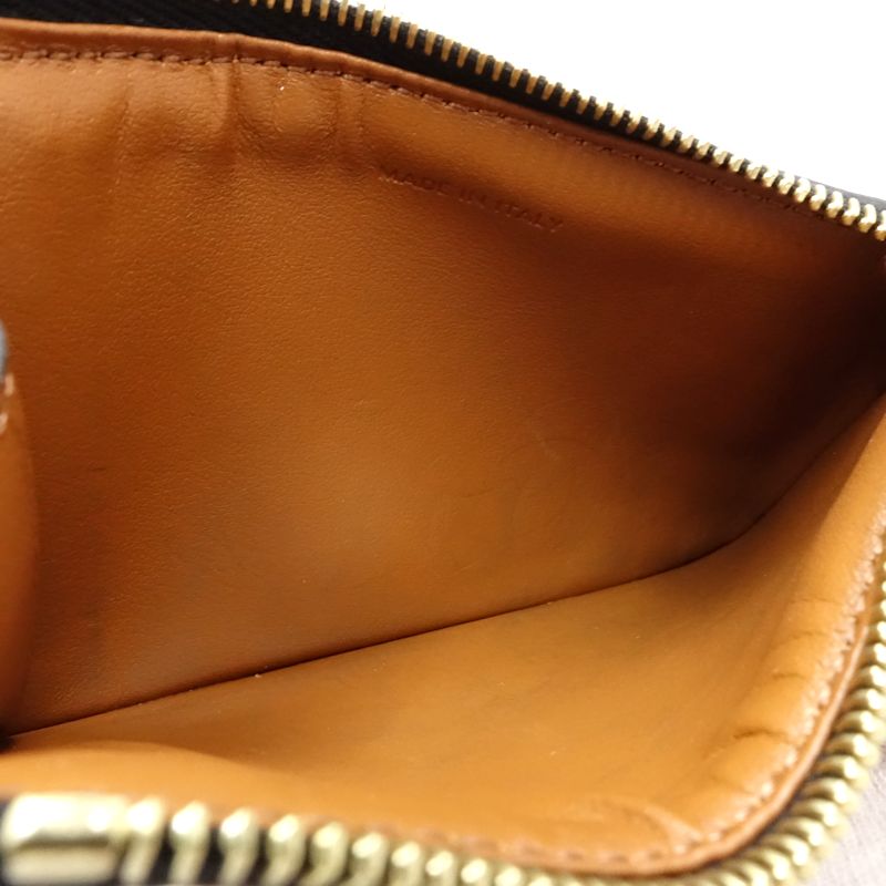 【中古】CELINE セリーヌ コインケース トリオンフ フラグメントケース レザー タン レディース /182003
